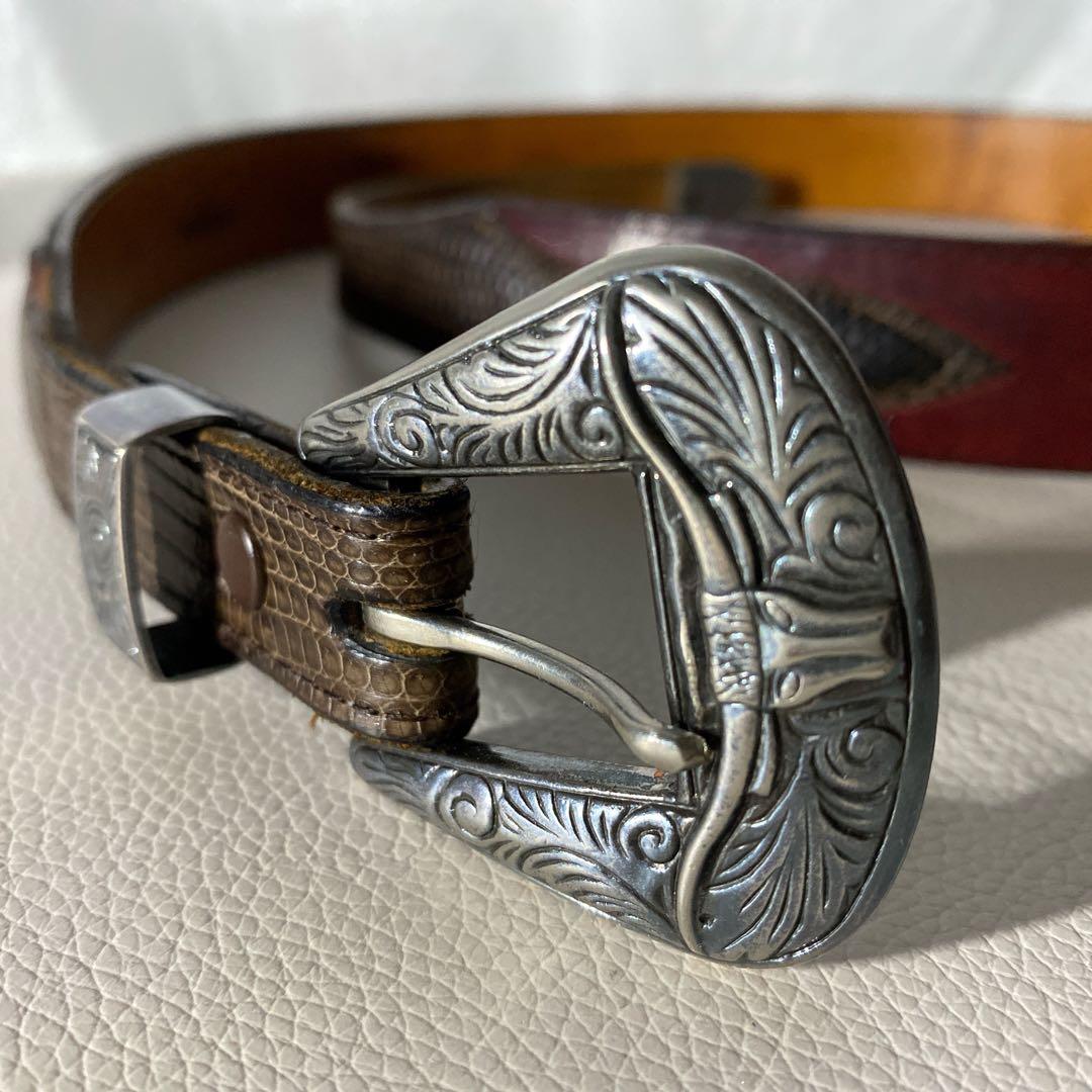 FUNNYのリザードレザー ベルト