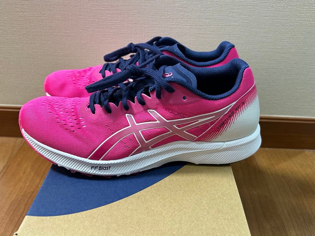 asics アシックス ターサーRP3 24.5㎝ ピンク×ネイビー