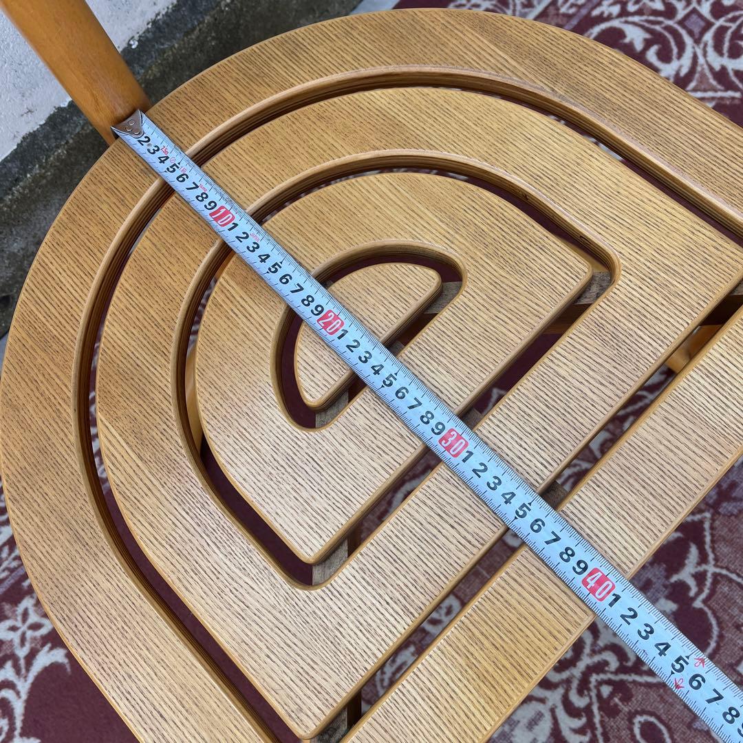 古家具ビンテージ品◾️National 木製家具 アームチェア 木製チェア A