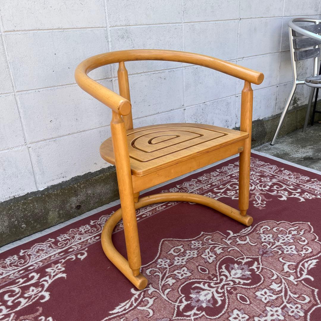 古家具ビンテージ品◾️National 木製家具 アームチェア 木製チェア A