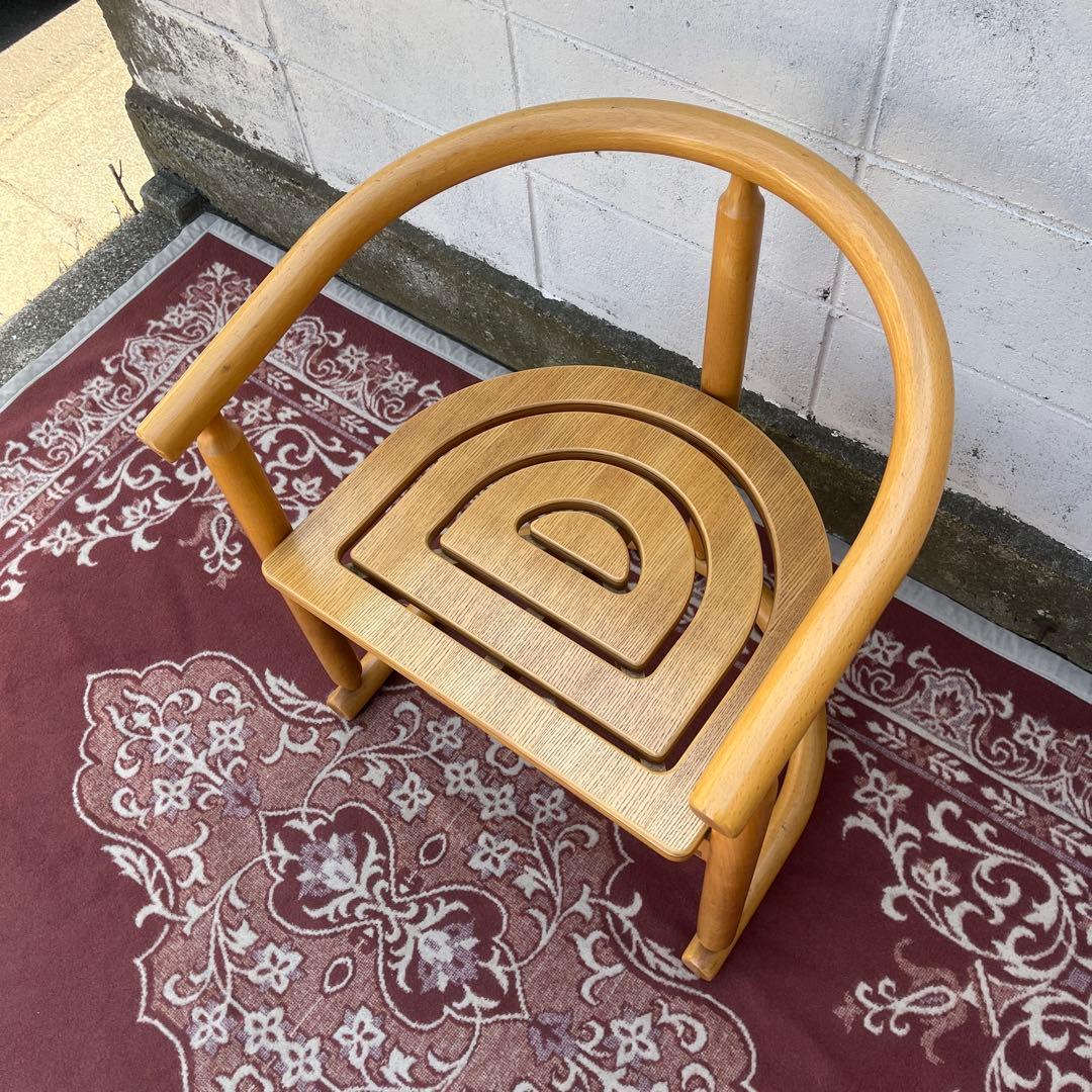 古家具ビンテージ品◾️National 木製家具 アームチェア 木製チェア A