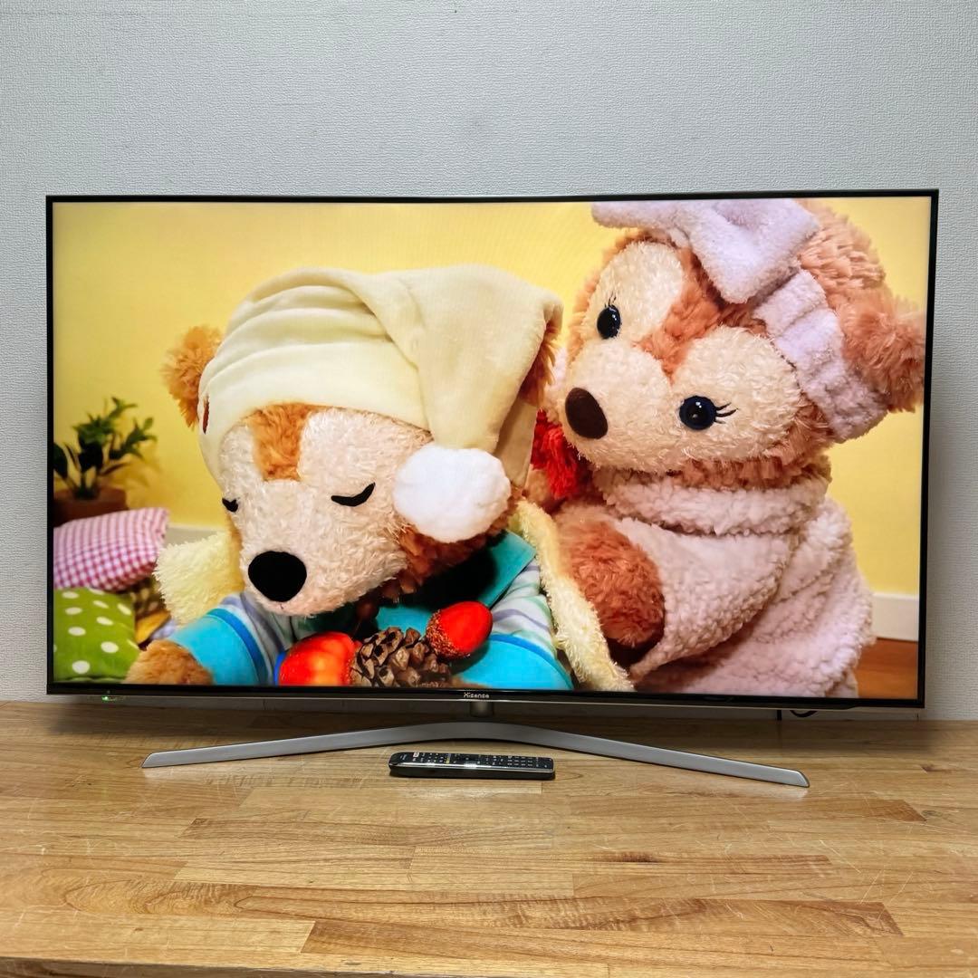 ハイセンス 55V型 4Kチューナー搭載 液晶テレビ 55U7E 動画アプリ○