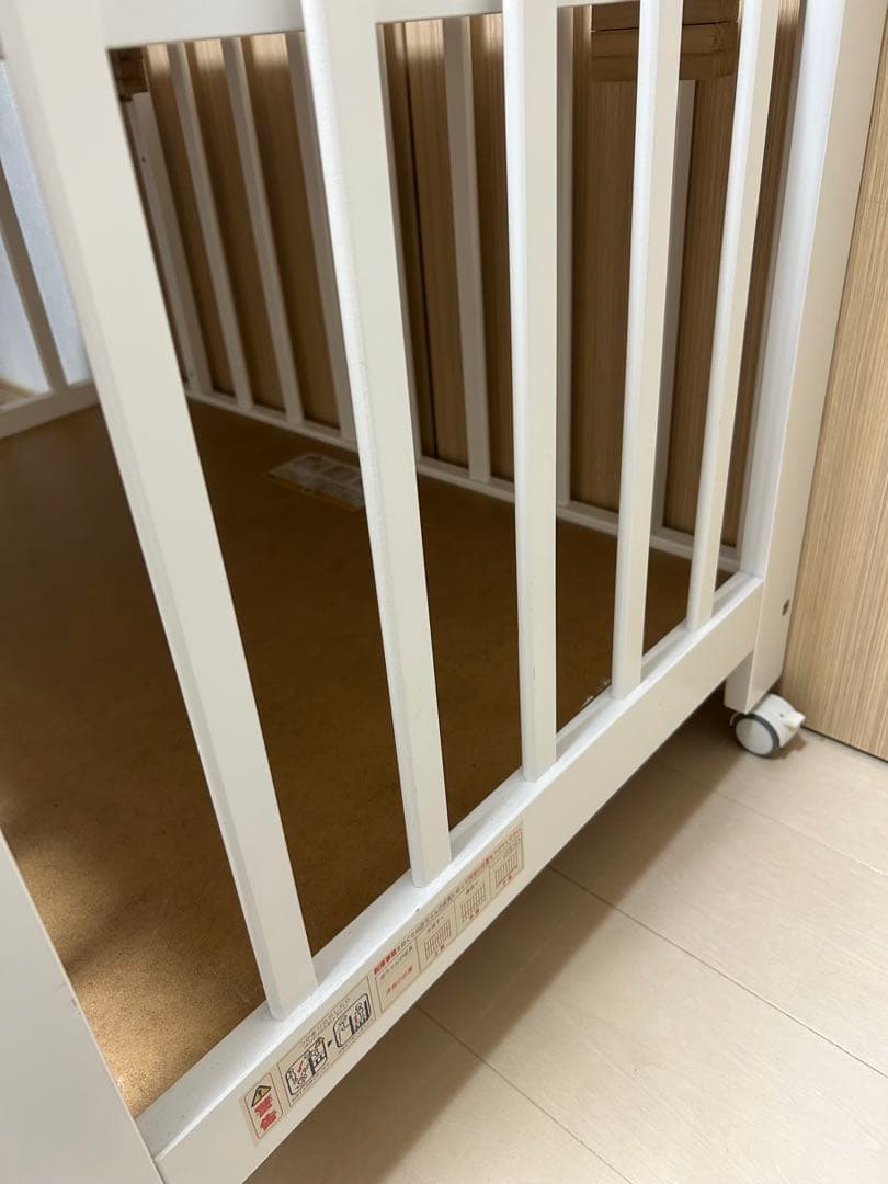 【送料込】KATOJI ミニベビーベッド　ハイタイプ　マットレス・シーツ付