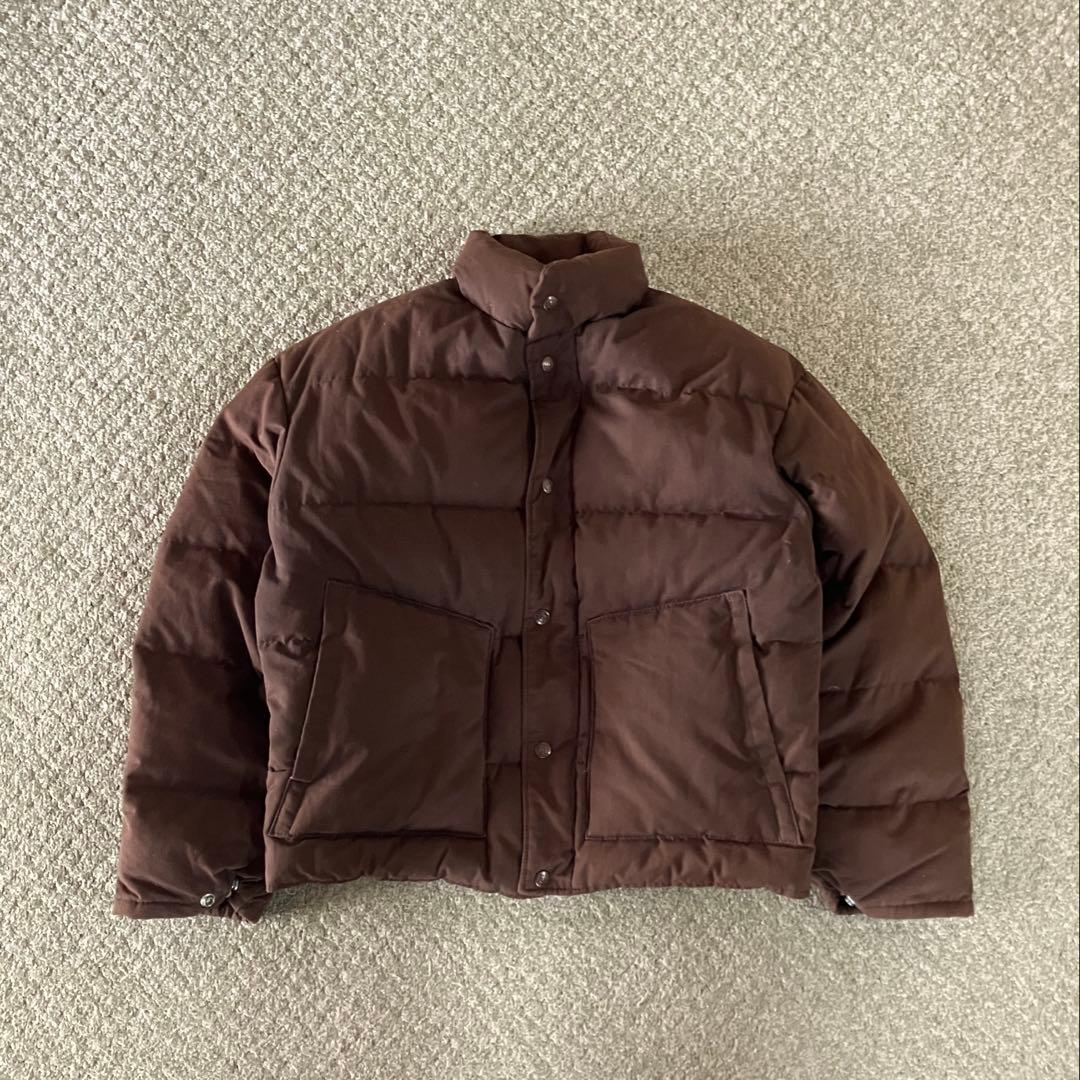 80s90s Schott ダウンジャケット 短丈 ブラウン M ヌプシ