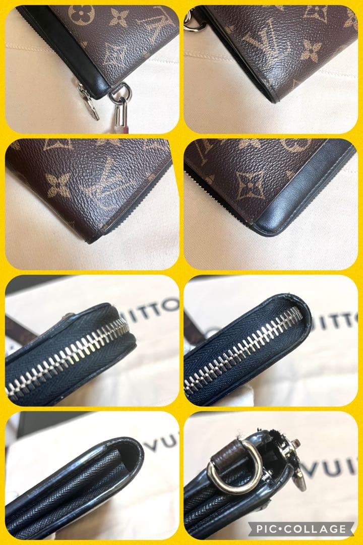 【極美品】ルイヴィトン モノグラム マカサー ジッピー ドラゴンヌ