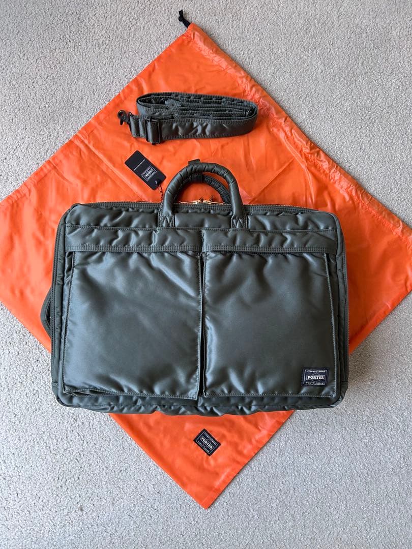新品 PORTER / TANKER 3WAY DOCUMENTBAGWzip