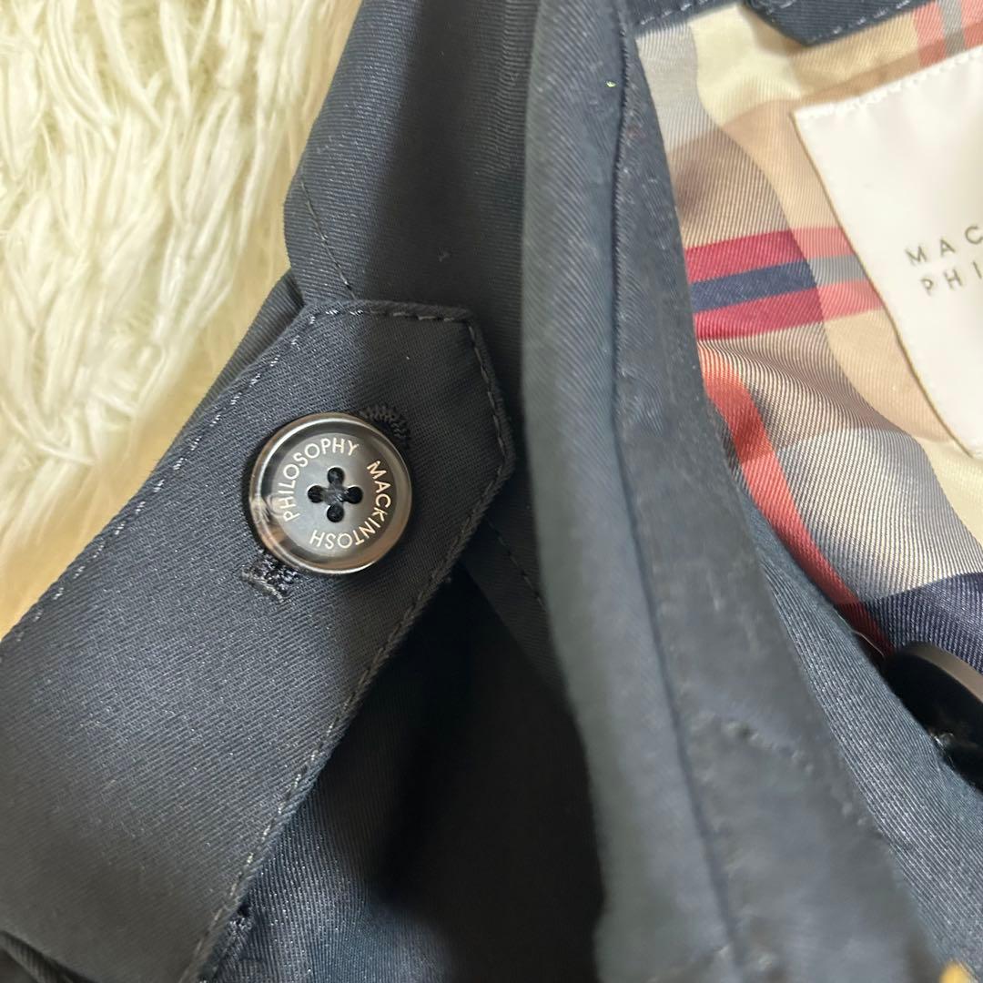 【ほぼ未使用】マッキントッシュ　フィロソフィーハウスチェック裏地　トレンチコート
