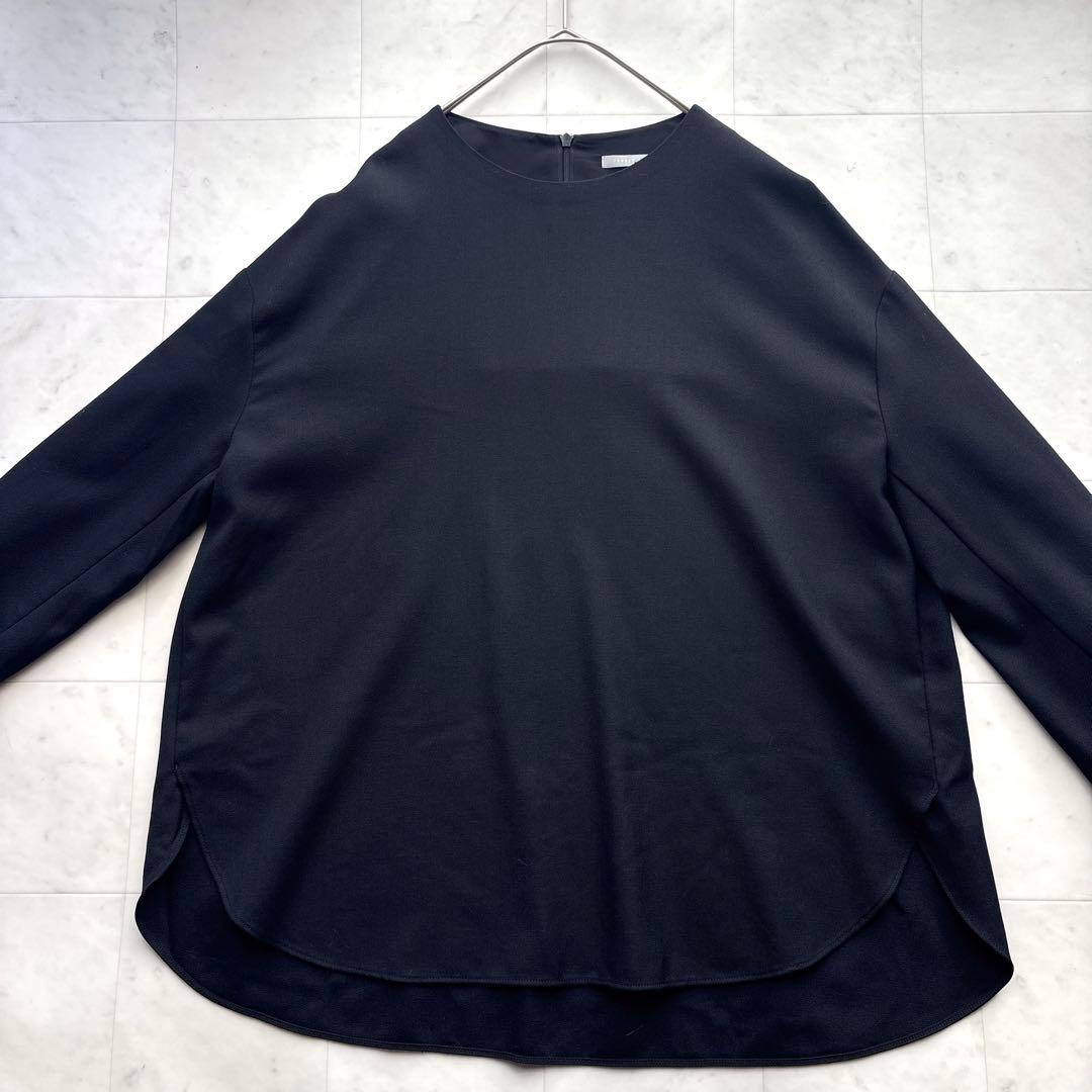 セオリーリュクス 最高級ウール NEW SAXONY プルオーバー 黒 ブラック