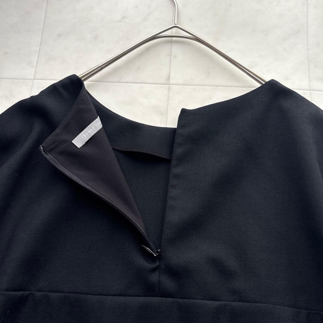 セオリーリュクス 最高級ウール NEW SAXONY プルオーバー 黒 ブラック