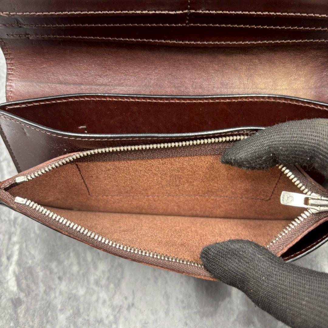 ✨美品✨ワイルドスワンズ ブリスターL 長財布 ダークブラウン スリッカー付