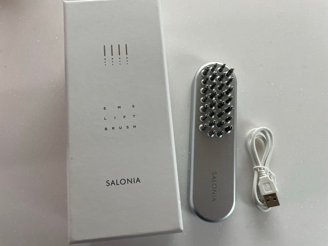 SALONIA リフトブラシ USBケーブル付き