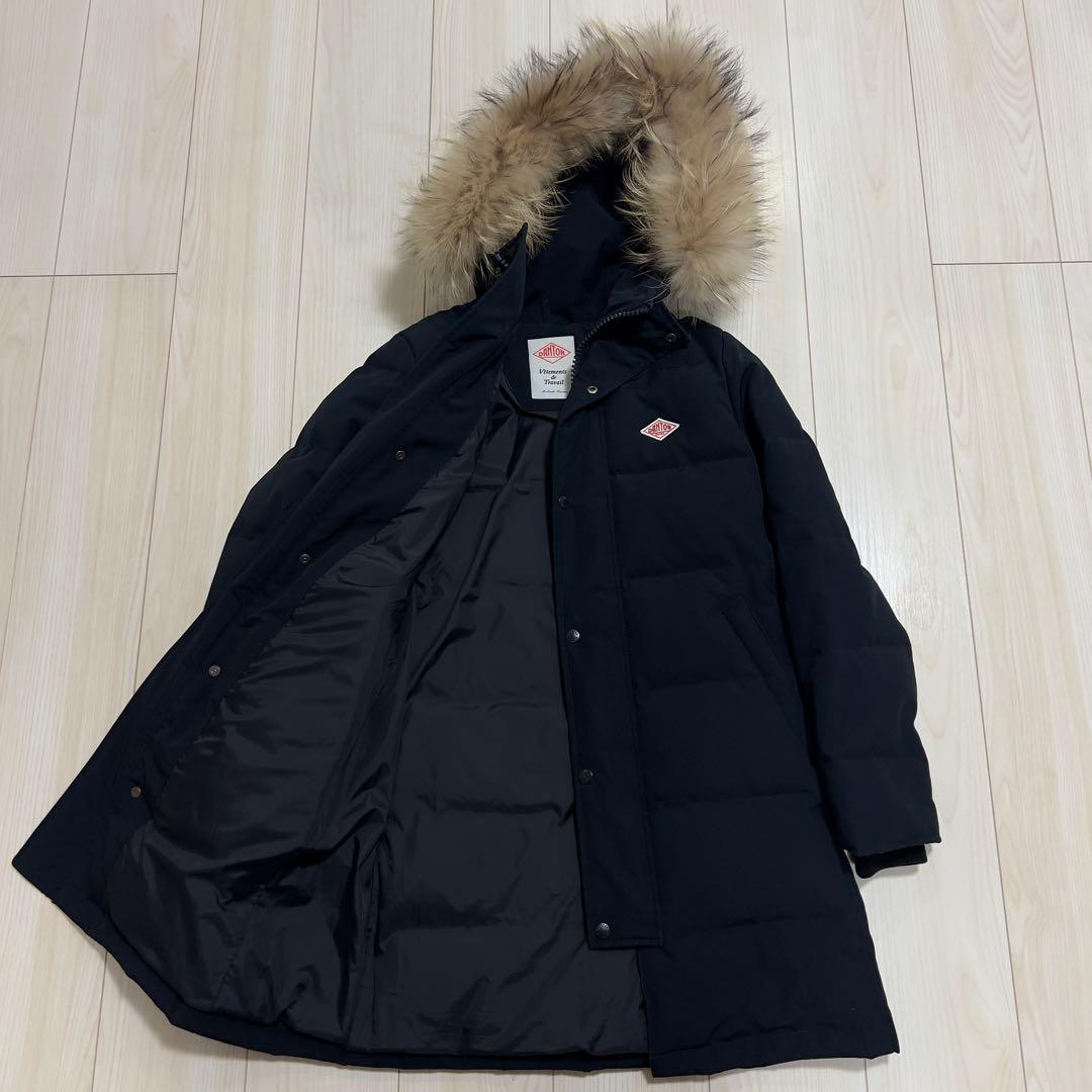 DANTON ダントン ロングダウンジャケット ファー 2way 36 M相当