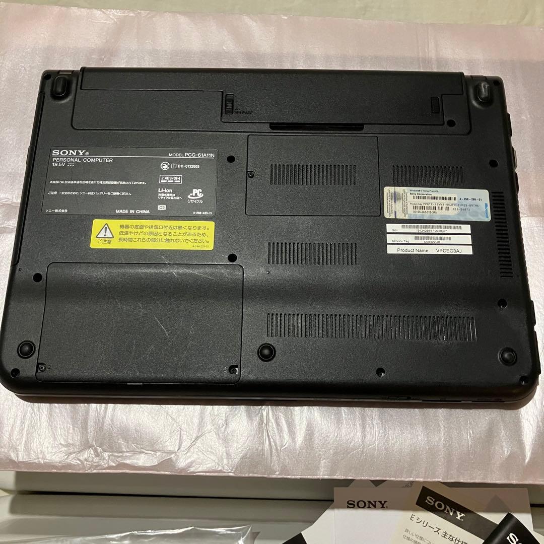 SONY VAIO ノートパソコンEシリーズ/VPCEG3AJ/Core i3