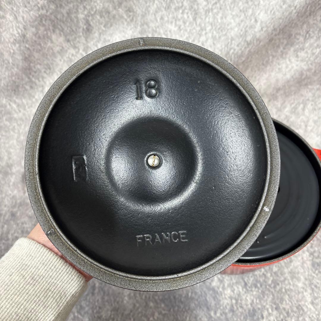 ルクルーゼ　ココットエブリィ　レッド　18cm