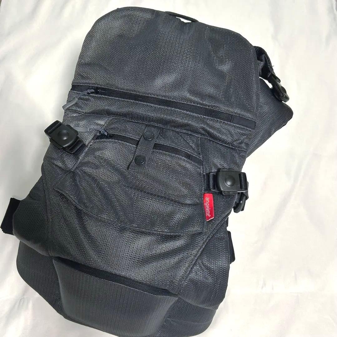 ★美品★ベビーキャリアON　アンジェレッテ　チャコールグレー　抱っこ紐