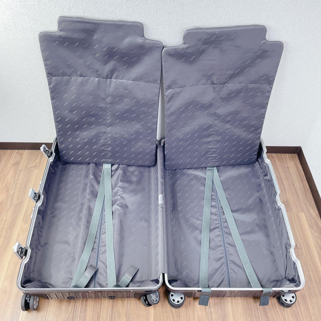 【良品】リモワ　リンボ　891.77 ブルー　89L 四輪　キャリーケース