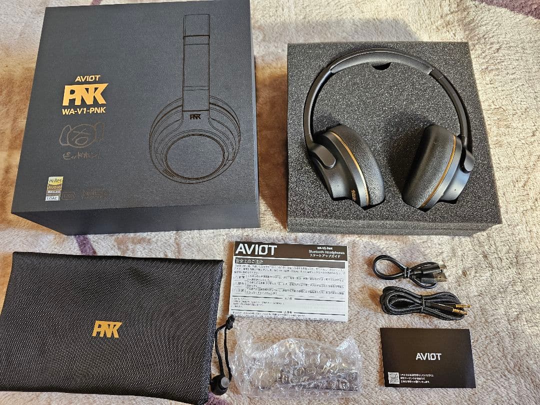 AVIOT WA-V1-PNK ワイヤレスヘッドホン