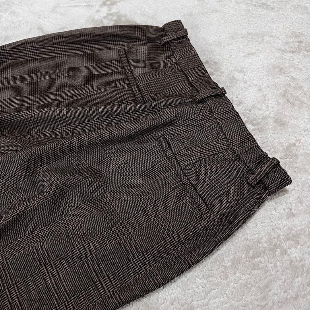 にっしゃん　　 グレンチェック　スーツ　ノーカラー