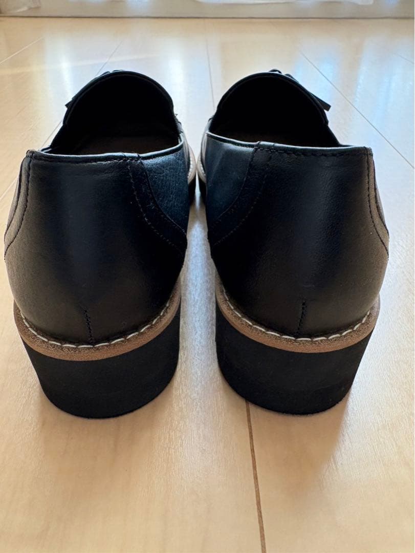 【未使用級】DIANA　ダイアナ 　タッセルローファー 23.5 黒　防水