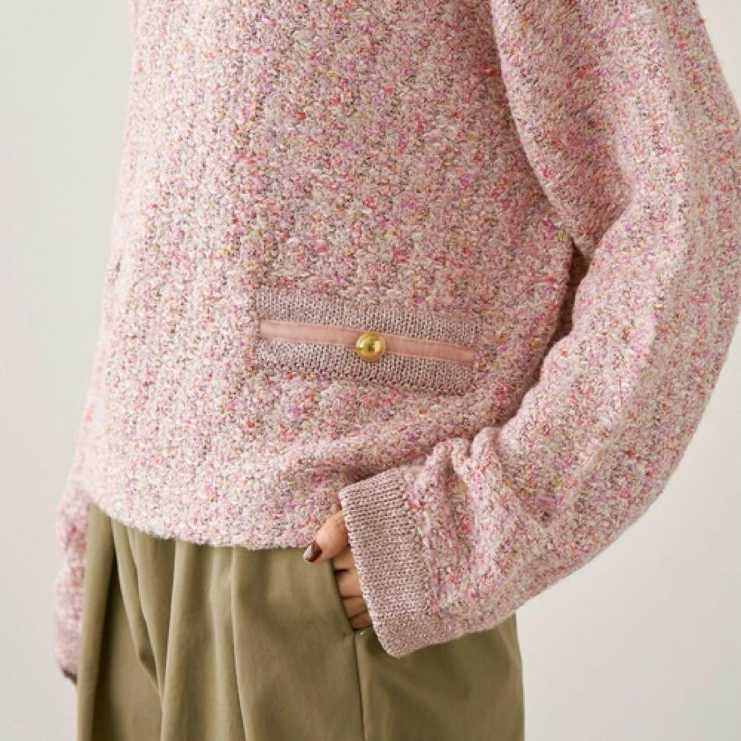 新品✨ヴェルメイユパーイエナ 23AW ツイード ニットプルオーバー