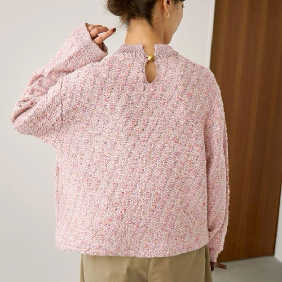 新品✨ヴェルメイユパーイエナ 23AW ツイード ニットプルオーバー