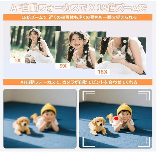 新品　WI-FI 機能 録画 スマホに転送できるカメラ 18倍デジタルズーム