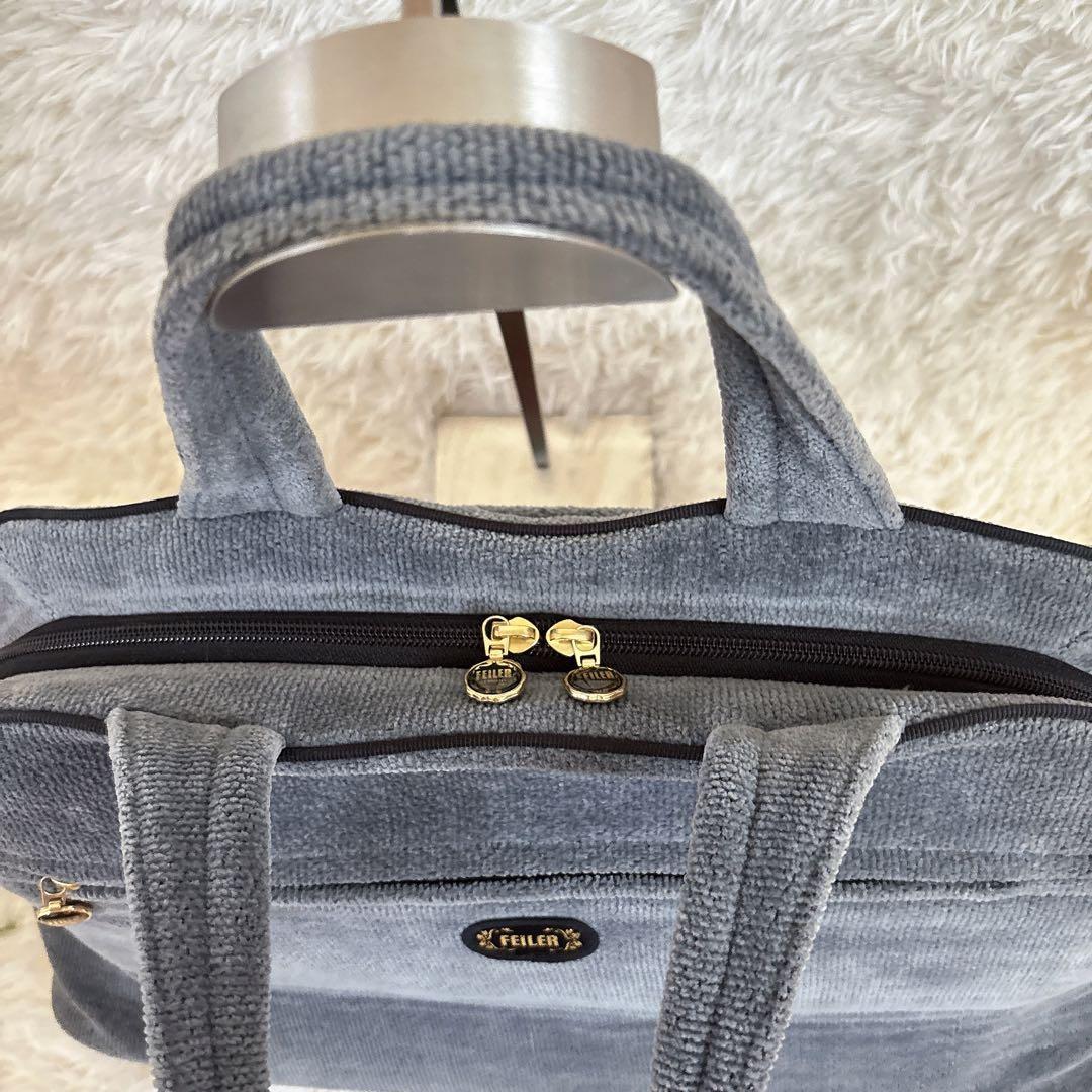 【美品】FEILER ビエンナ 大型ボストンバッグ 旅行バッグ 大容量　グレー
