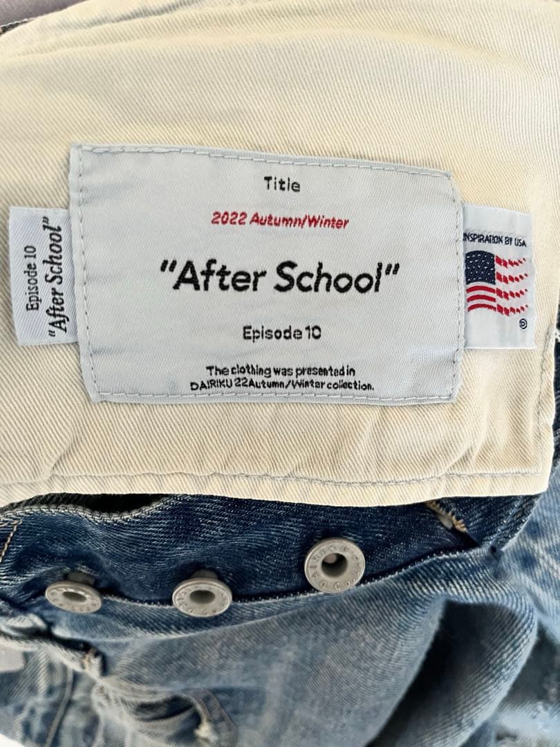 シ*ン様 【希少】定価82500 dairiku 22aw ダメージ ストレート