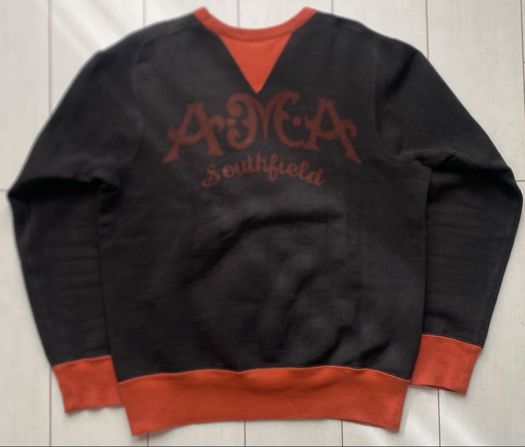 美品 deluxeware 両V フリーダムスリーブ ツートーン スウェット L