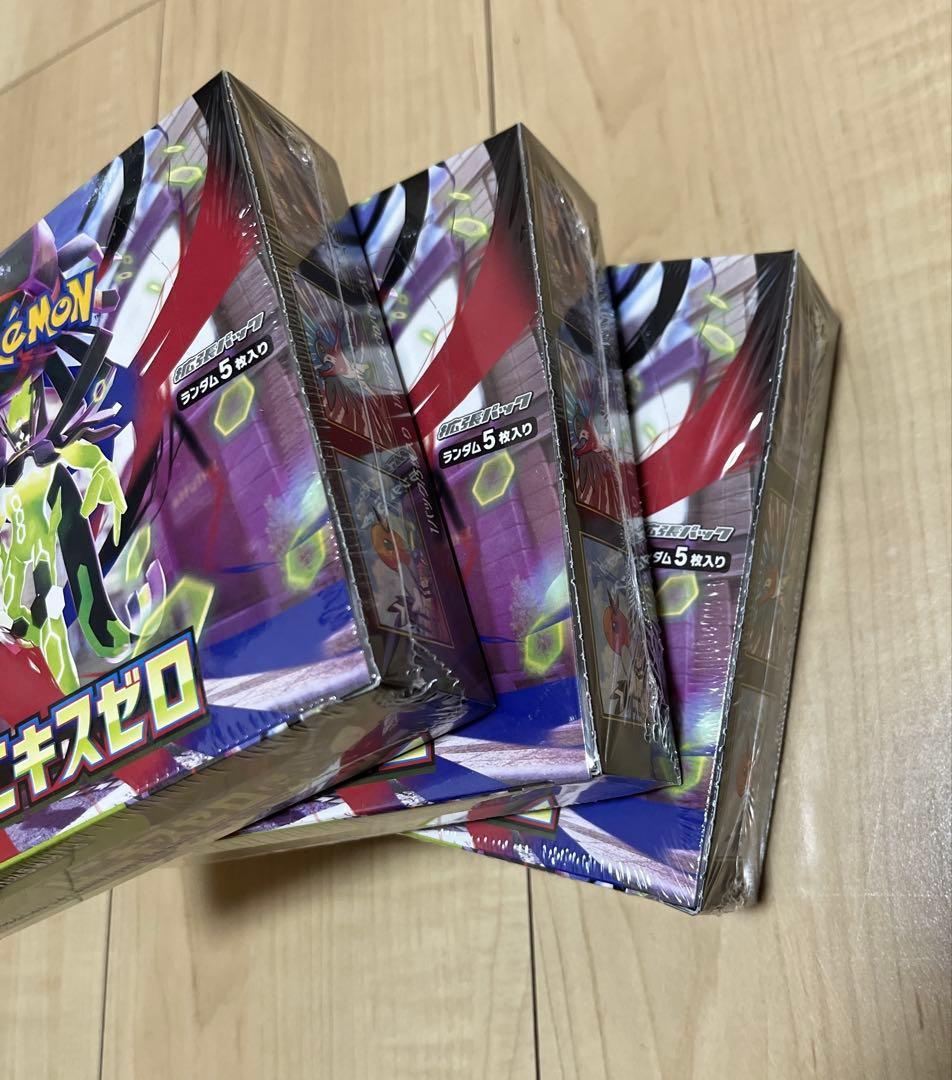 ポケモンカードゲーム　ムニキスゼロ 3BOX シュリンク付き　新品、未開封