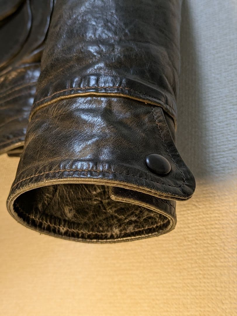 レインボーカントリー　ホースハイド　ダブルライダース 38黒