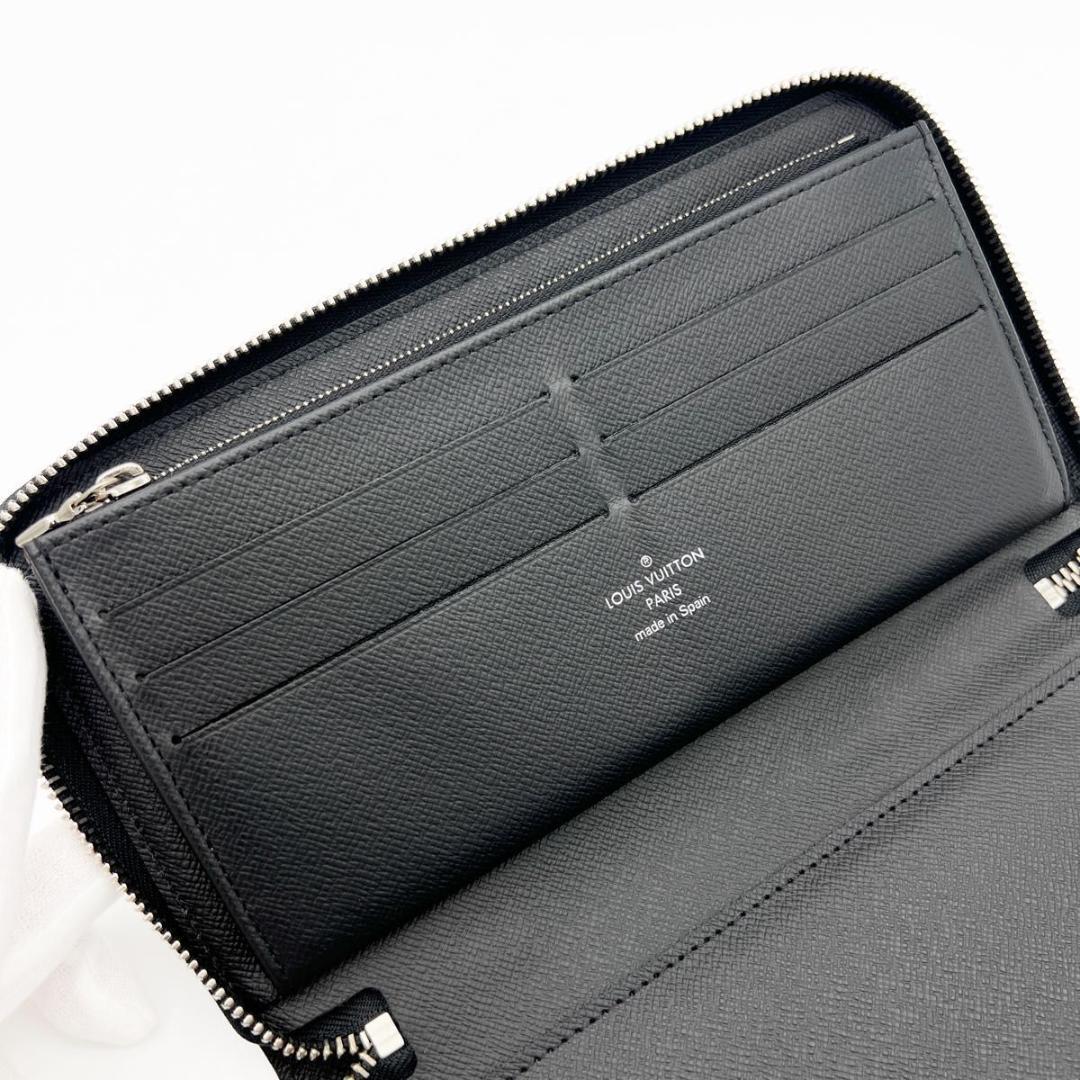 【美品・IC搭載】ヴィトン タイガ ジッピーオーガナイザー NM 黒 長財布