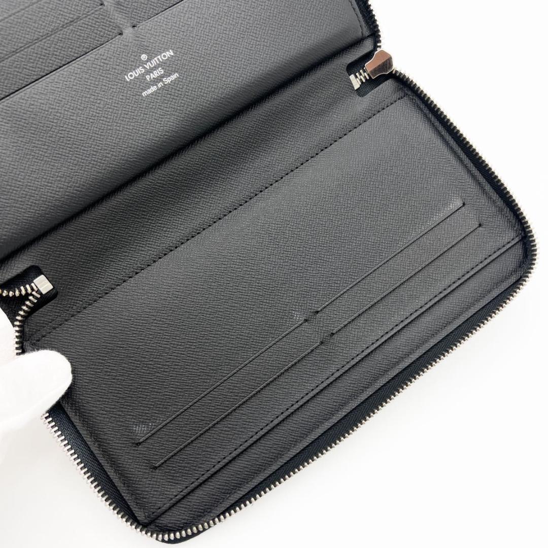 【美品・IC搭載】ヴィトン タイガ ジッピーオーガナイザー NM 黒 長財布