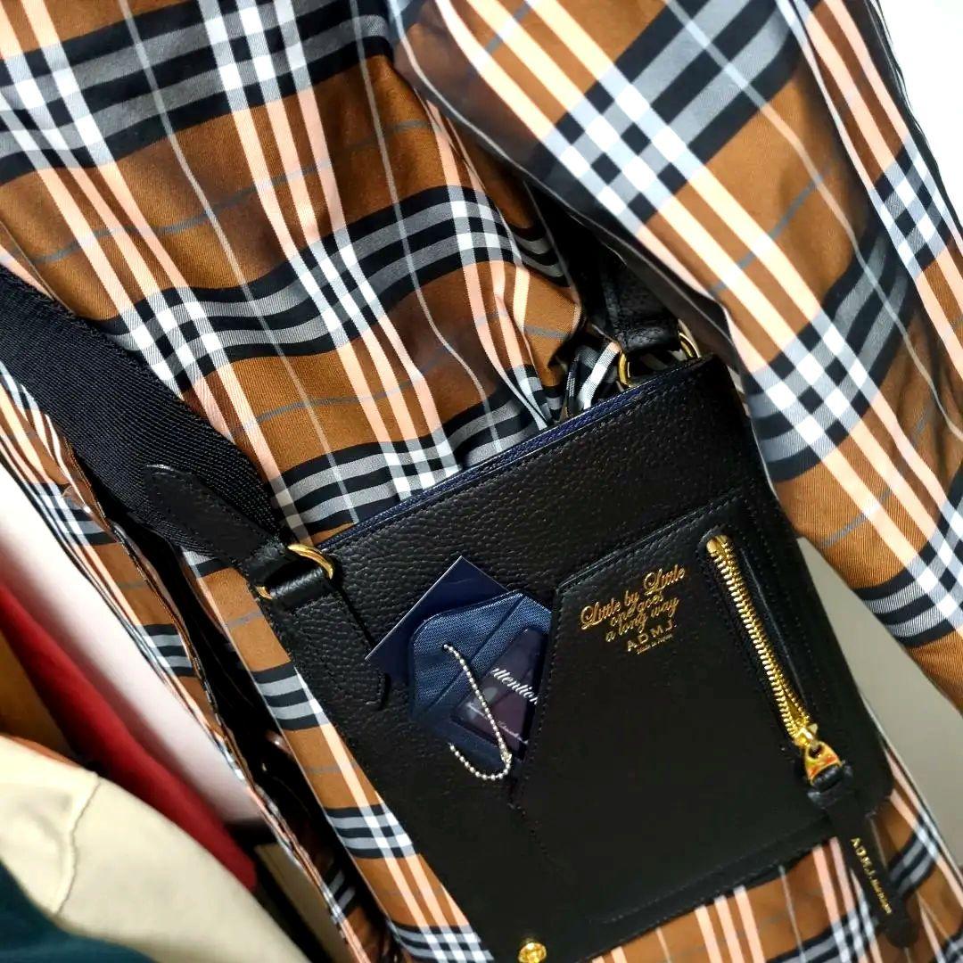 ☘️[新品未使用]ADMJショルダーバックマルチポーチモバイルポーチ　Black