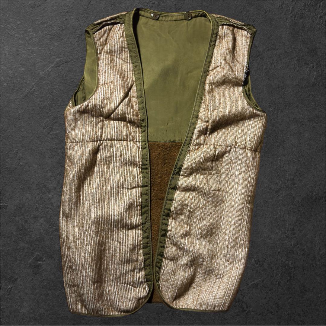 イタリア軍 ボアライナーベスト グランパコア カーキ 茶