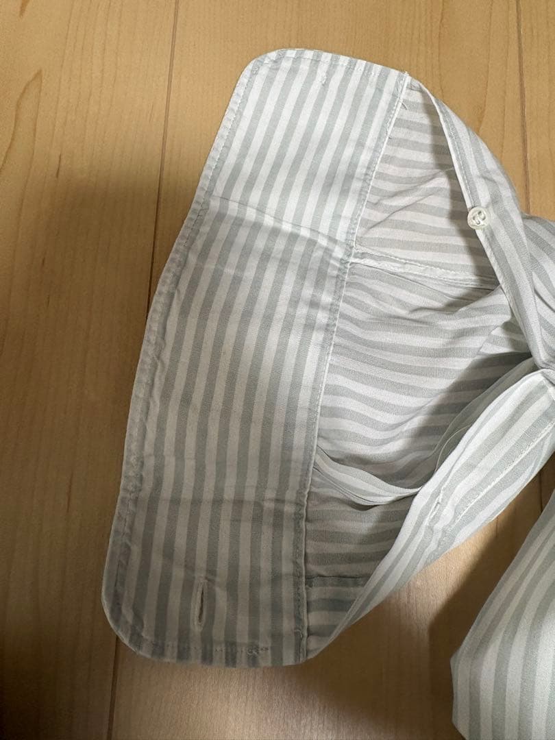 1/17まで！HERMES-PARIS ストライプシャツ 長袖