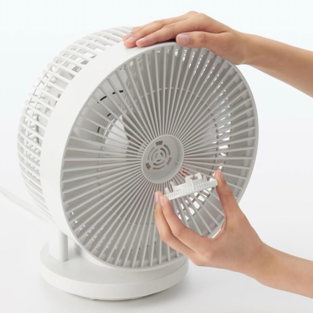 お手入れがしやすい【2024年】360度首振り機能付きサーキュレーター 18畳