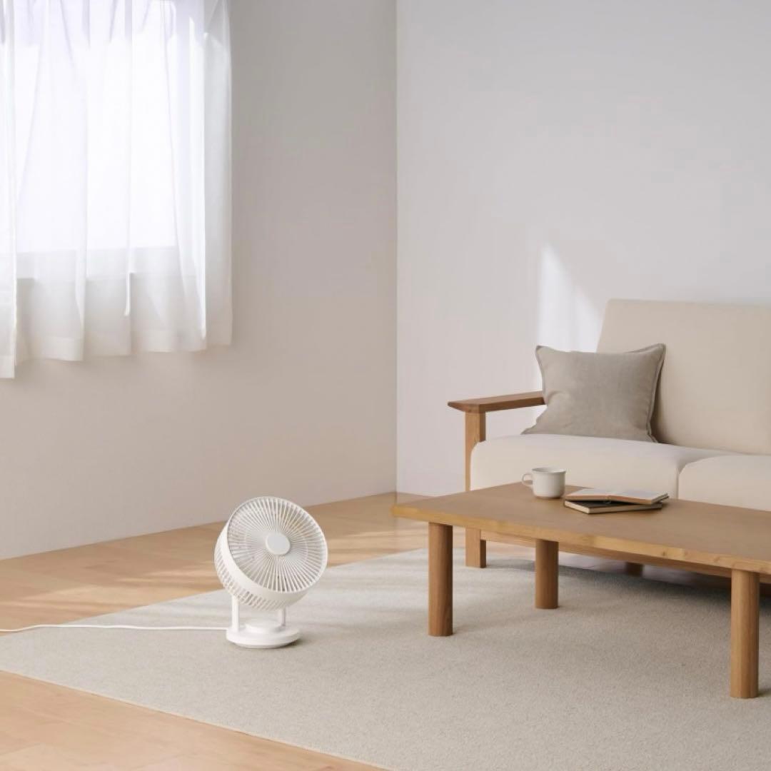 お手入れがしやすい【2024年】360度首振り機能付きサーキュレーター 18畳