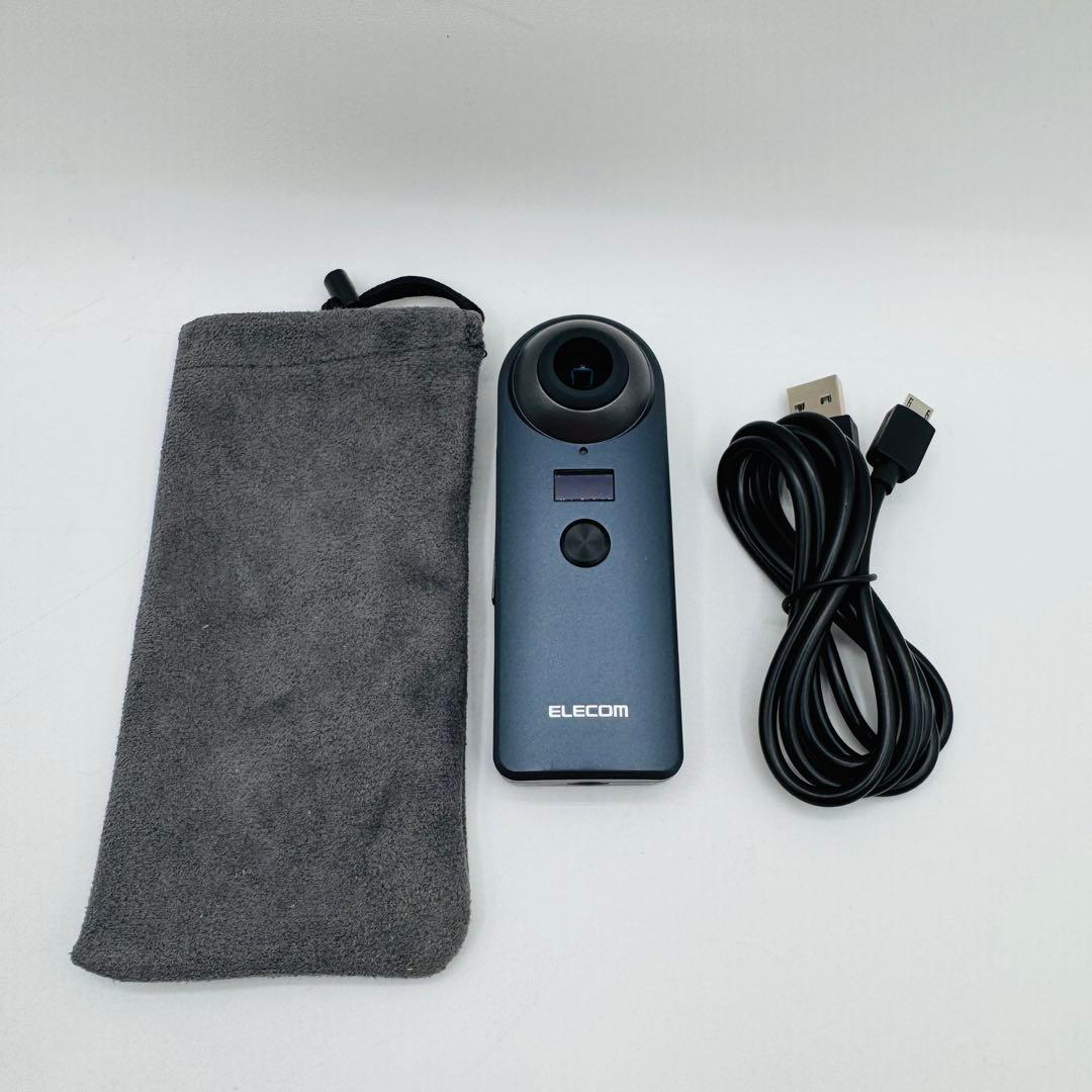 【極美品】ELECOM OCAM-VRW01BK [360°カメラ4K]