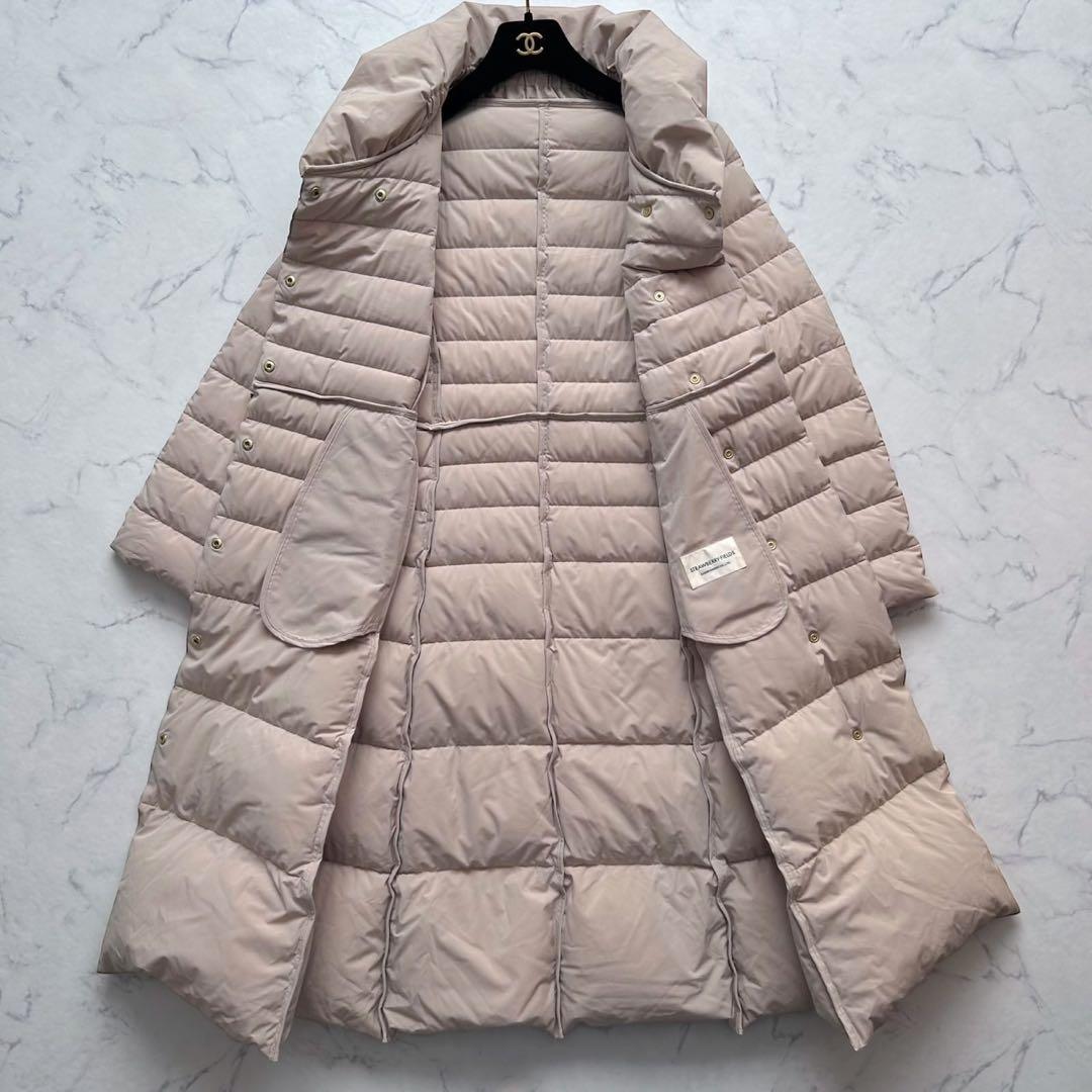ストロベリーフィールズ 25AW エアリータフタ美シルエットダウンコート