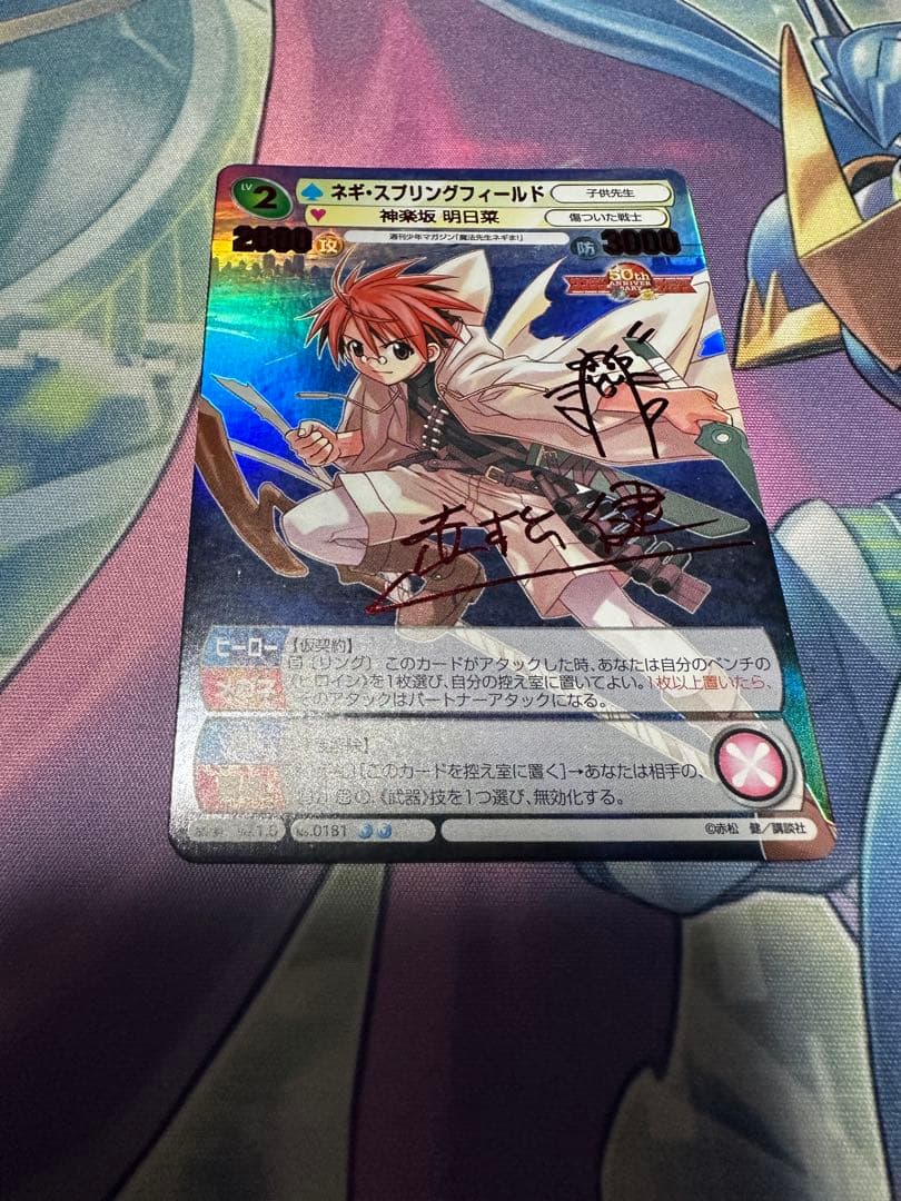 赤松健サイン入り　ネギ・スプリングフィールド