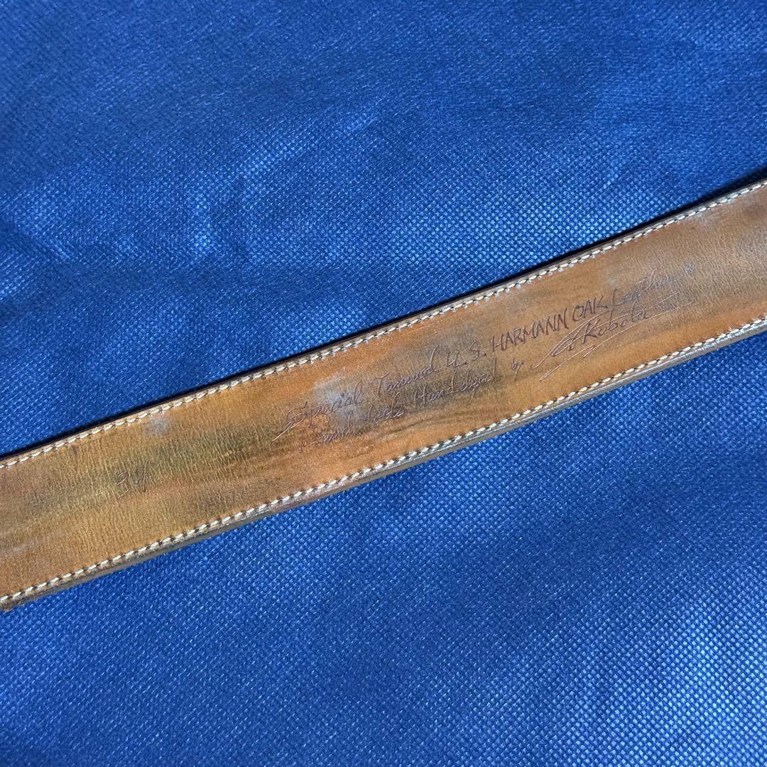 FUNNY 窪田クラフト ベルト 34インチ ハーマンオーク ターコイズクボタ