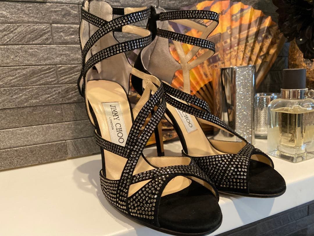 JIMMYCHOO黒サンダル34.5