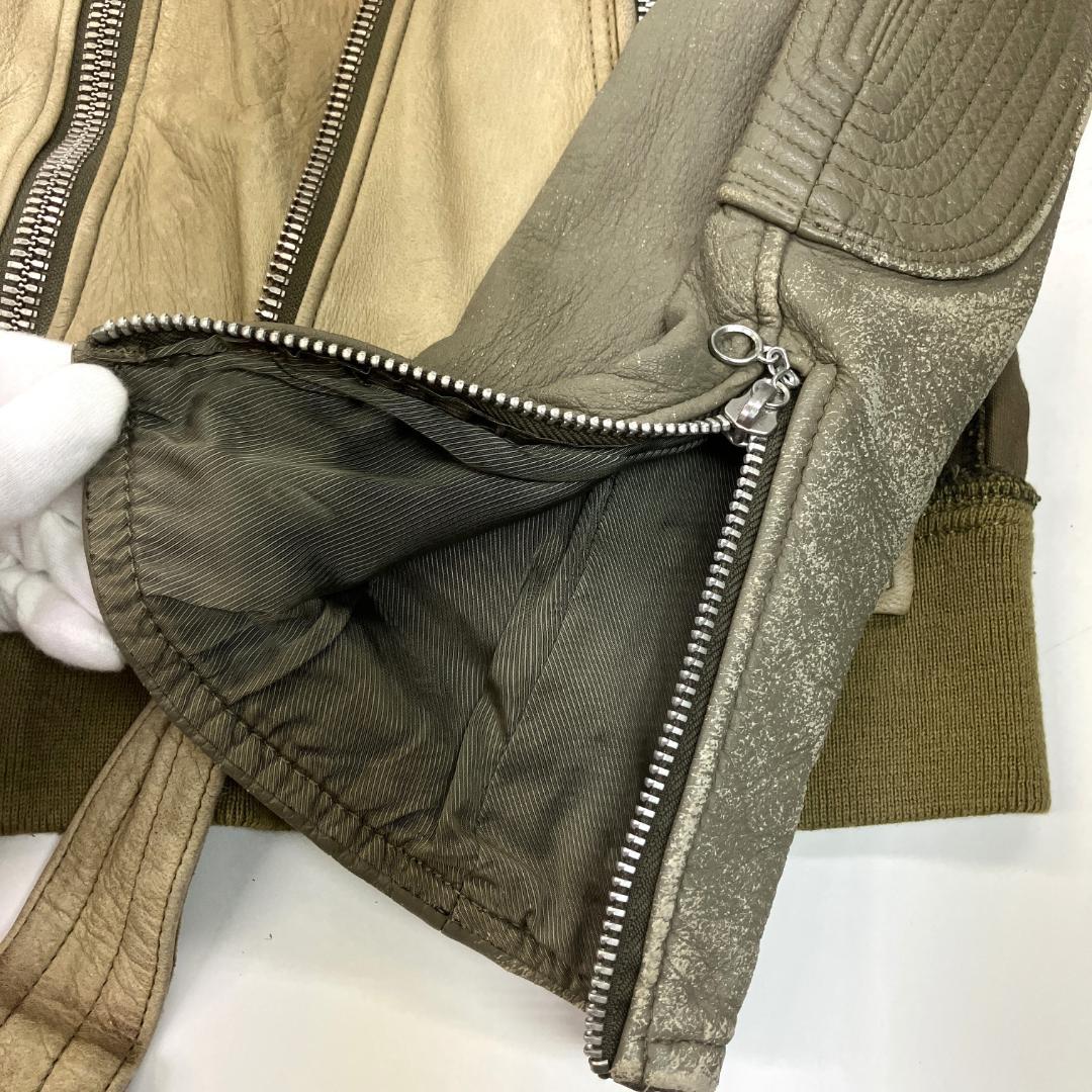 MODIFIED 鹿革ライダース ディアスキン レザージャケット ミハラヤスヒロ