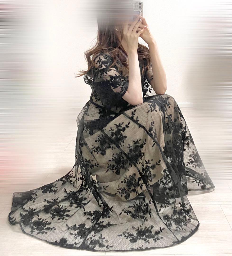 leja ドレス 花柄バックリボン半袖キャミワンピースセットアップドレス