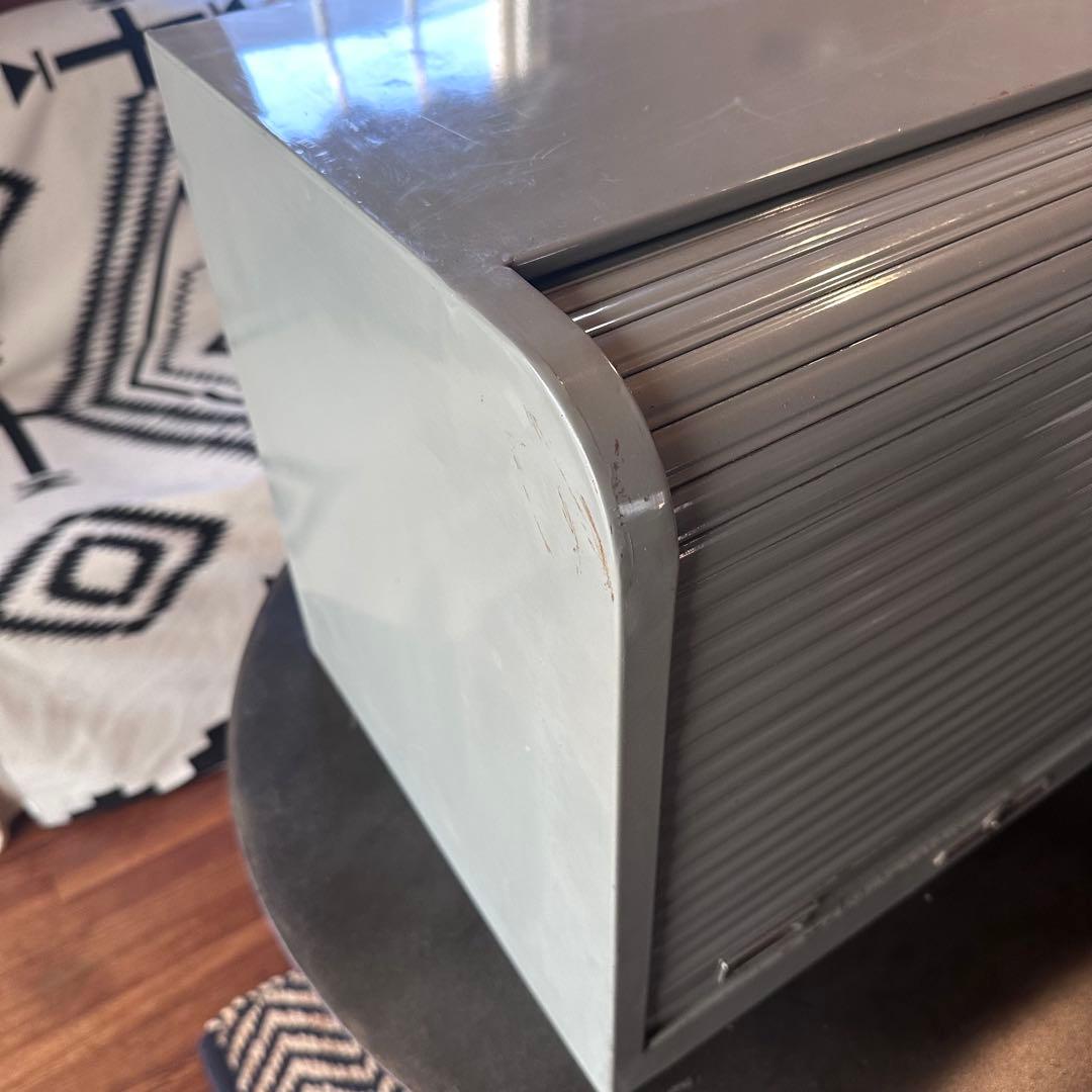 ビンテージ　スチール　シャッターケース　シャッタートレー　トレーキャビネット