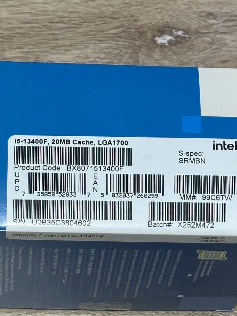 CPU Intel Core i5-13400F CPU (LGA1700)