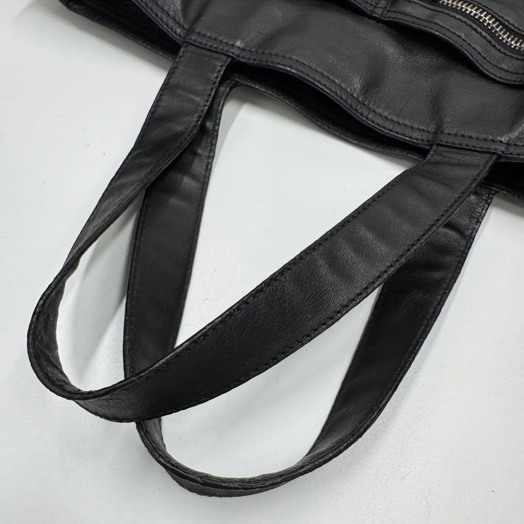 PRADA プラダ 大きめ レザー トートバッグ ショルダーバッグ ブラック