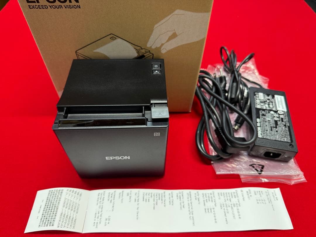 使用極少 EPSON TM-m30Ⅱ-H ブラック レシートプリンター ⑧