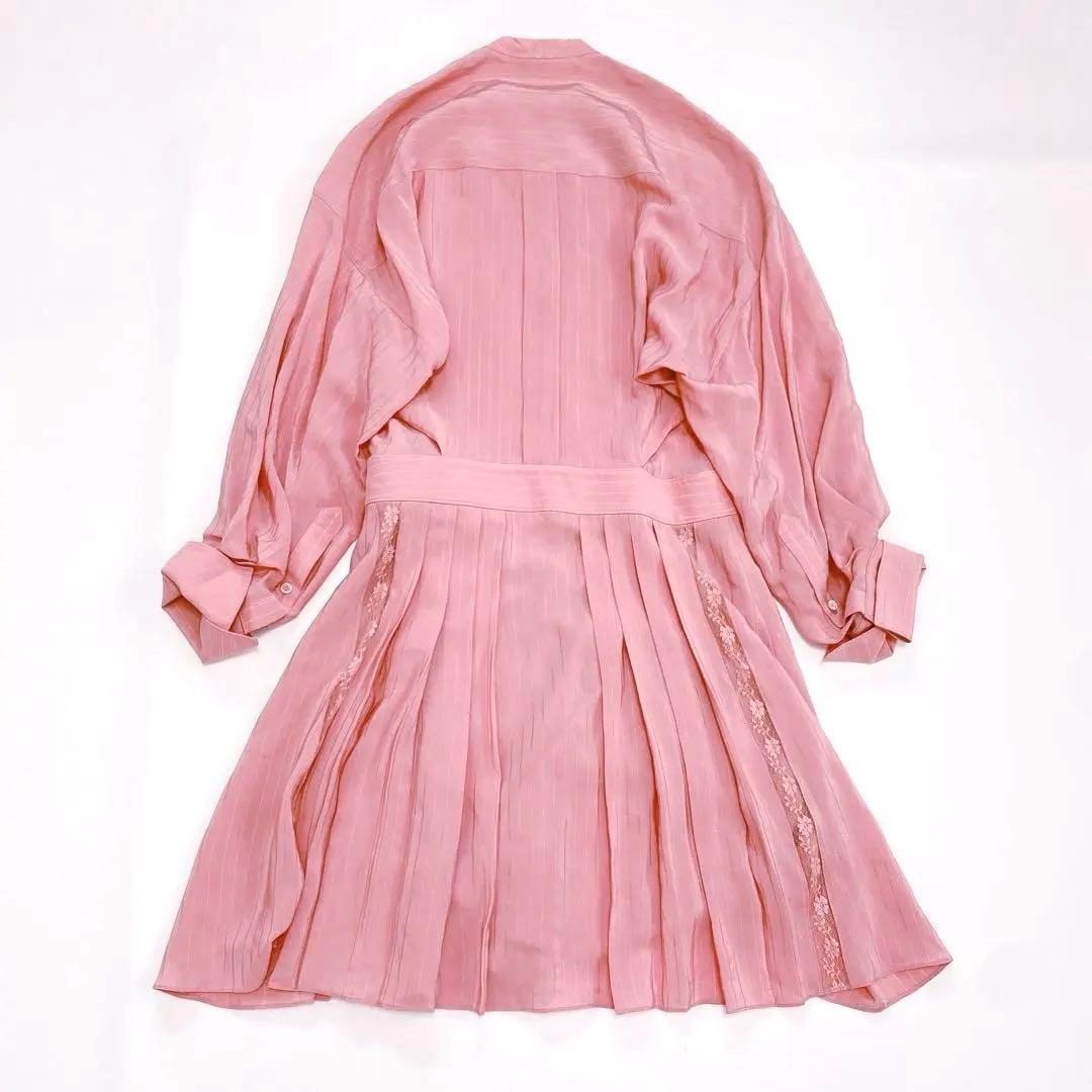 美品 Chloe クロエ シルクシャツワンピース 20SS ランウェイ 36